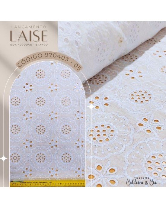 Bordado Laise cor - 05 (Branco)